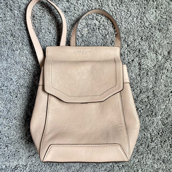 Pink Rag & Bone Mini Pilot Backpack - Picture 3 of 8